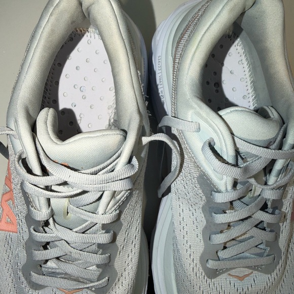 Hoka Women’s Sneakers-Sz 9.5. Gray/light Coral. - Picture 8 of 11